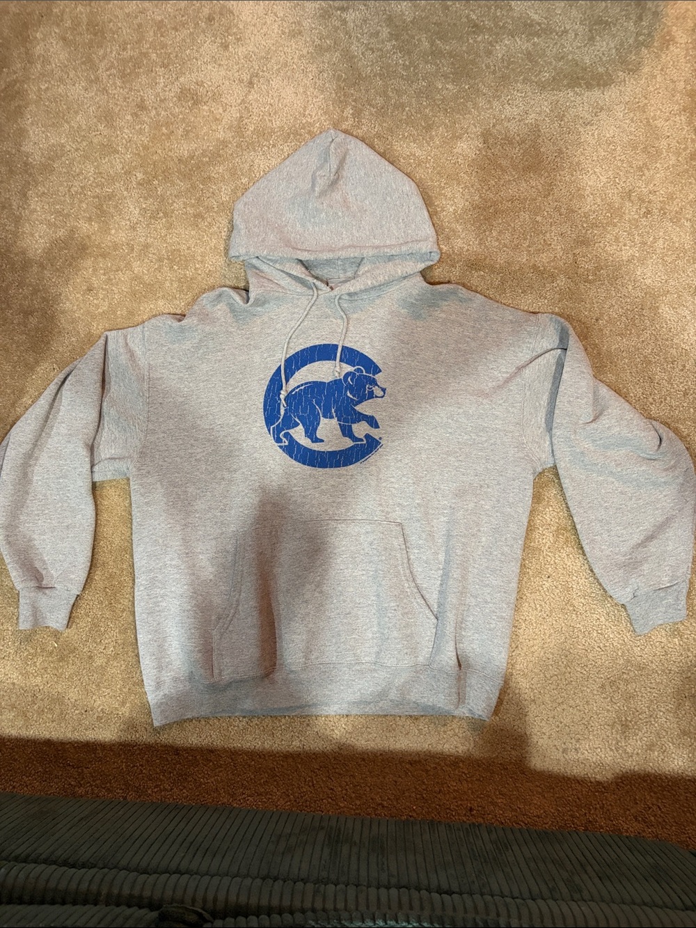 Chicago Cubs Genuine Merchandise MLB Gray/Grey Hoodie Sweatshirt Size XL